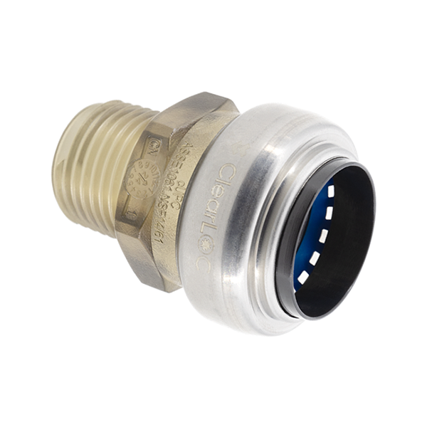 LEGEND VALVE 457-755 3/4" X 3/4" MNPT CLEARLOC PUSH FIT MALE STRAIGHT CONNECTOR LEGEND VALVE 457-755 3/4" X 3/4" MNPT CLEARLOC PUSH FIT MALE STRAIGHT CONNECTOR