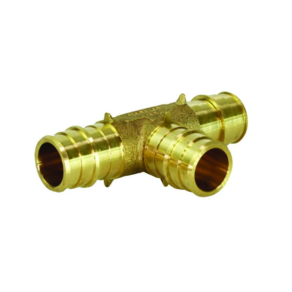 EVERFLOW SUPPLIES INC WPRT3431-NL 3/4” X 3/4” X 1/2” BRASS TEE PEX A F1960 EVERFLOW SUPPLIES INC WPRT3431-NL 3/4” X 3/4” X 1/2” BRASS TEE PEX A F1960