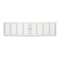 ZURN P6-HPP-WHITE 20” X 5-3/8” HDPE HEEL PROOF SLOTTED TRENCH DRAIN GRATE - WHITE FINISH