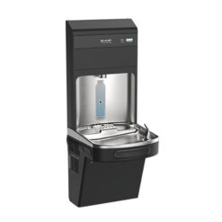 ELKAY LZS8WSBPRO-FLP4 BLACK STAINLESS PRO FILTRATION BOTTLE FILLER & SINGLE ADA WATER COOLER
