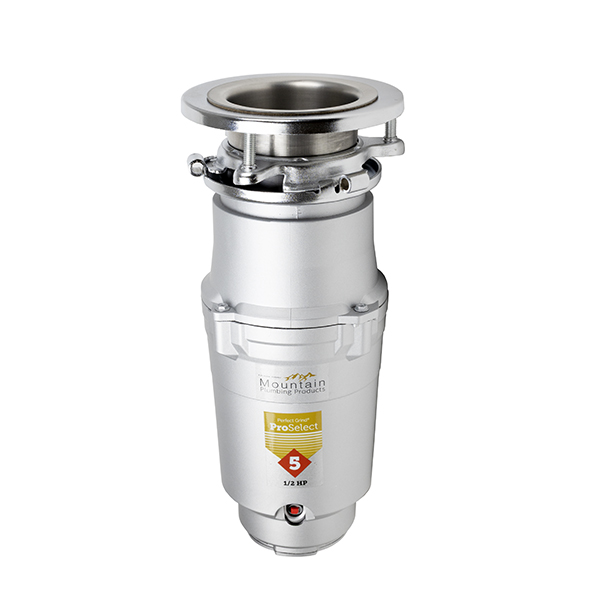 MOUNTAIN PLUMBING PROSELECT5 PERFECT GRIND 1/2 HP DISPOSAL WITH CONTINUOUS FEED & 3 BOLT MOUNT MOUNTAIN PLUMBING PROSELECT5 PERFECT GRIND 1/2 HP DISPOSAL WITH CONTINUOUS FEED & 3 BOLT MOUNT