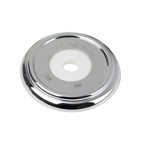 TUB SPOUT ESCUTCHEON WITH WATER SEAL - CHROME TUB SPOUT ESCUTCHEON WITH WATER SEAL - CHROME