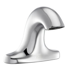 ZURN ZG6955 4” CHROME PLATED SENSOR LAVATORY FAUCET 0.5 GPM WITH GEAR DRIVEN CERAMIC CARTRIDGE