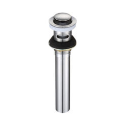 PUSH & LOCK POP-UP SINK DRAIN WITH OVERFLOW – STAINLESS STEEL