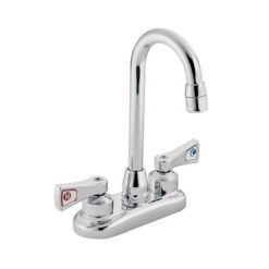MOEN 4" LAV FAUCET W/GOOSENECK SPOUT