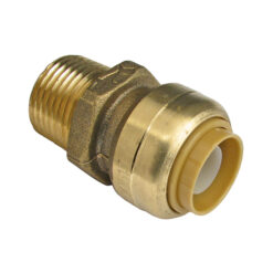 LF 1" X 1" MNPT STRAIGHT CONNECTOR PUSH FITTING