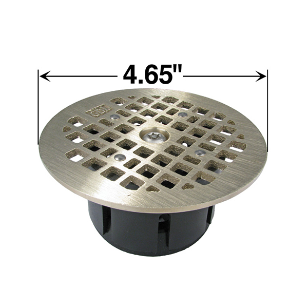 LOCKING DRAIN GRATE ROUND NICKEL BRONZE - REPLACES JOSAM LOCKING DRAIN GRATE ROUND NICKEL BRONZE - REPLACES JOSAM