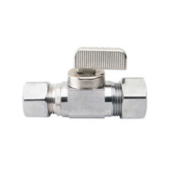 DAHL 111-33-32-BAG STRAIGHT STOP CP 5/8 OD X 1/2 OD (1/4 TURN)