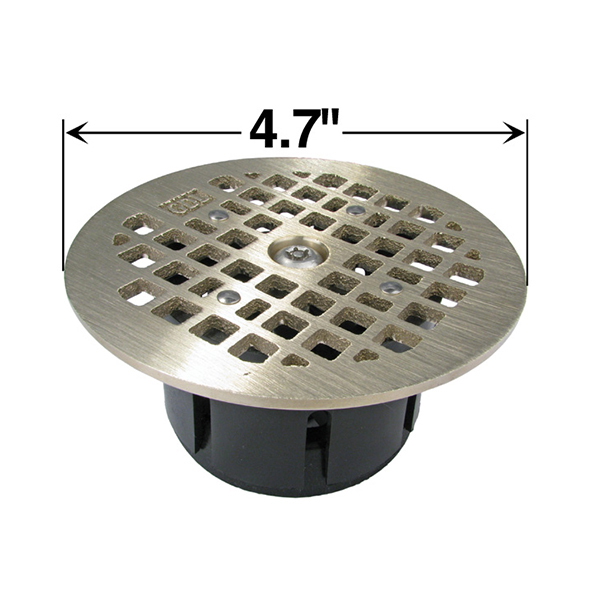 LOCKING DRAIN GRATE ROUND NICKEL BRONZE - REPLACES SMITH LOCKING DRAIN GRATE ROUND NICKEL BRONZE - REPLACES SMITH
